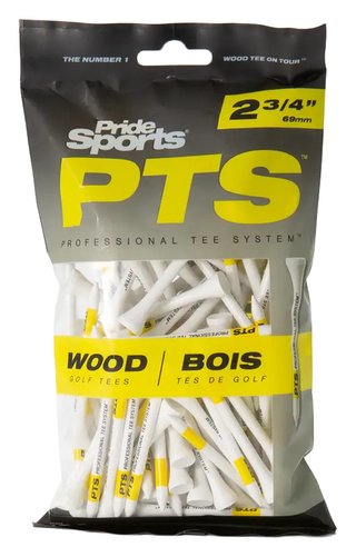 Pride Professional Tee System Prolength Yellow drewniane tee 69mm (2 3/4"), 100 sztuk