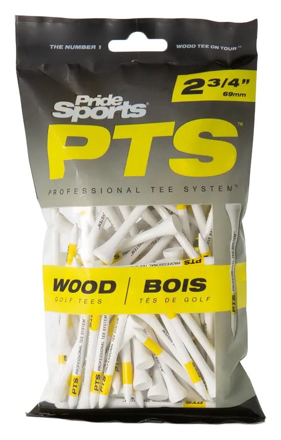 Pride Professional Tee System Prolength Yellow drewniane tee 69mm (2 3/4"), 100 sztuk