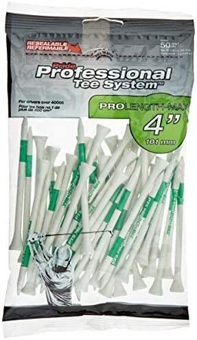 Pride Prolength Tees Green drewniana tee 101mm, 50szt.