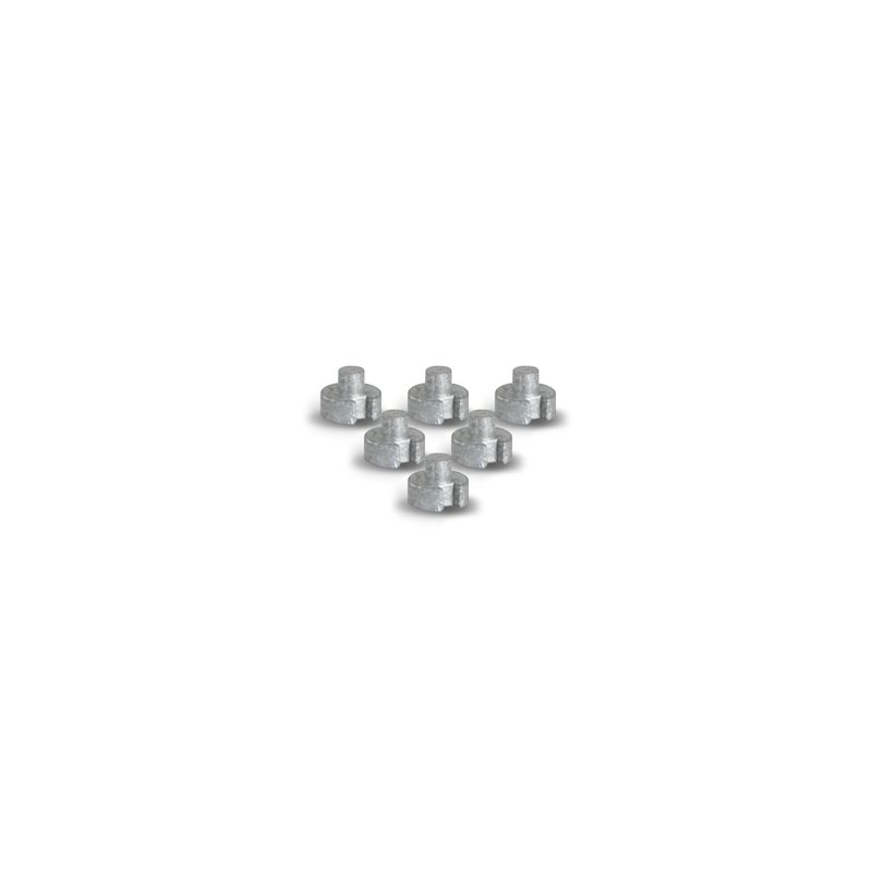 Masters Plug Weight Graphite - 2g (zestaw 6 szt.)