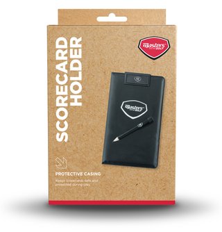 Masters Golf Score Card Holder, czarny