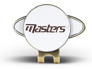 Masters Golf Cap Clip & Ball Marker, biało/czerwony