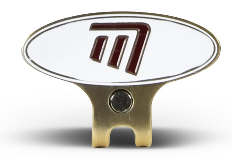 Masters Golf Cap Clip & Ball Marker, biało/czerwony