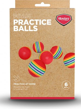 Masters piankowe piłki treningowe, kolorowe, 6 szt.
