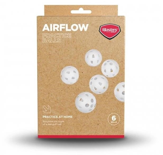 Masters Airflow XP plastikowe piłki treningowe, białe, 6 szt.