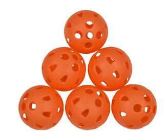 Masters Airflow XP plastikowe piłki treningowe, pomarańczowe, 6 szt.