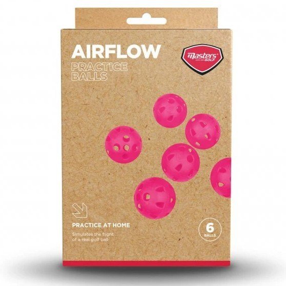 Masters Airflow XP plastikowe piłki treningowe, różowe, 6 szt.