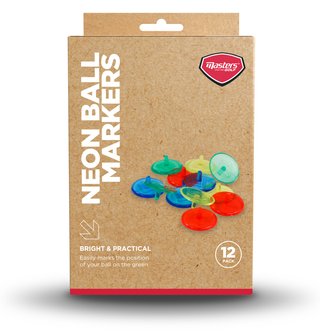 Masters Golf Neon Ball Markers (12 pack) znaczniki do piłki