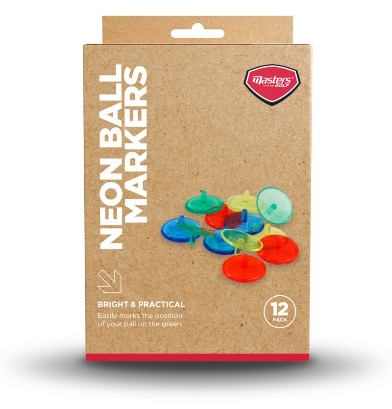 Masters Golf Neon Ball Markers (12 pack) znaczniki do piłki