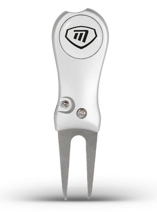 Masters Golf Switchblade Style Pitchfork widełki do naprawy fairway, srebrne