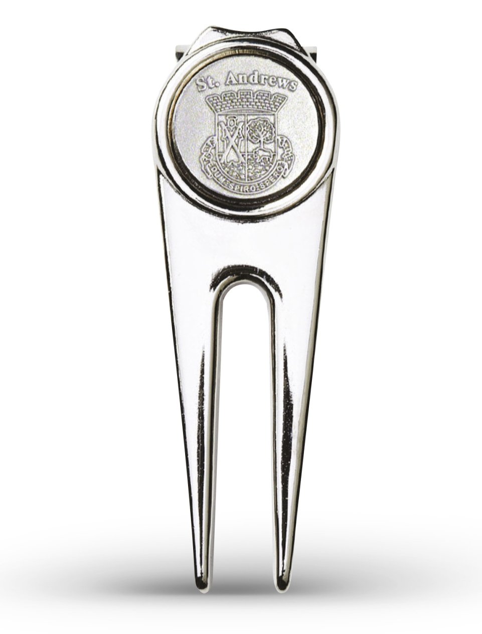Masters Golf St Andrews Deluxe Pitchfork widełki do naprawy fairwayu, srebrne