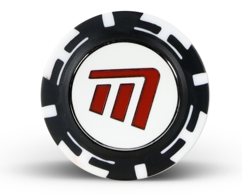 Masters Golf Poker Chips with Mag Ball Marker znacznik do piłki, czarno/biały