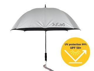 JuCad Telescopic Automatic parasol golfowy, srebrny