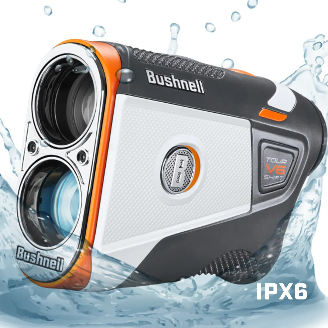 Bushnell Tour V6 Shift - Konstrukcja odporna na warunki atmosferyczne IPX6