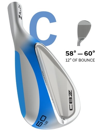 Podeszwa Cleveland C-Shaped — Lob Wedge