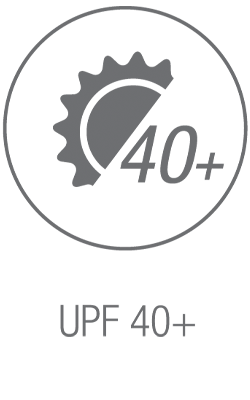 UPF 40+ sun protection icon