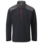 Wodoodporna męska kurtka golfowa Ping AquaDrive Half-Zip czarna/asfaltowa – widok szczegółowy
