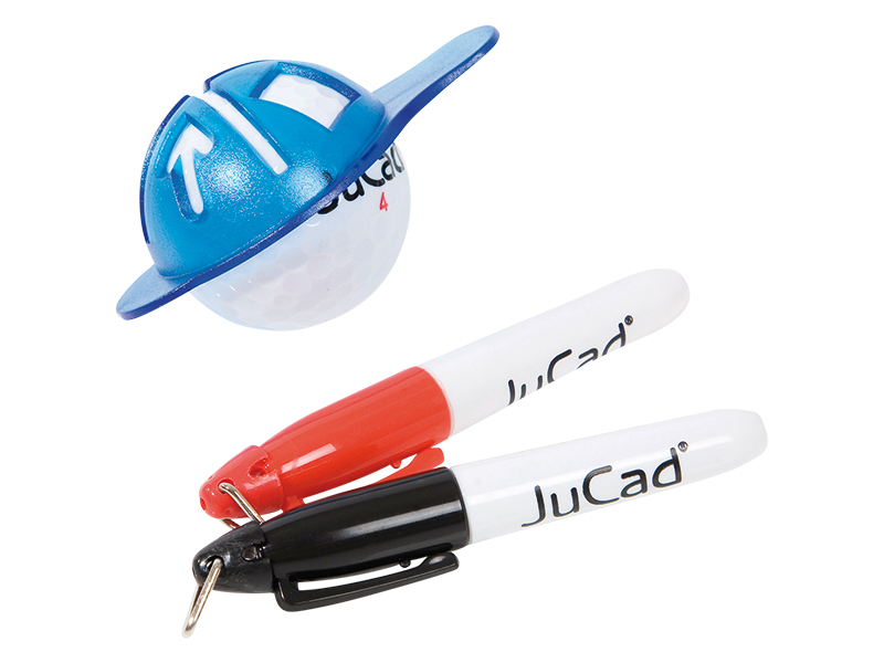 Zestaw do znakowania piłek JuCad Ball Marker Set z pisakami i szablonem