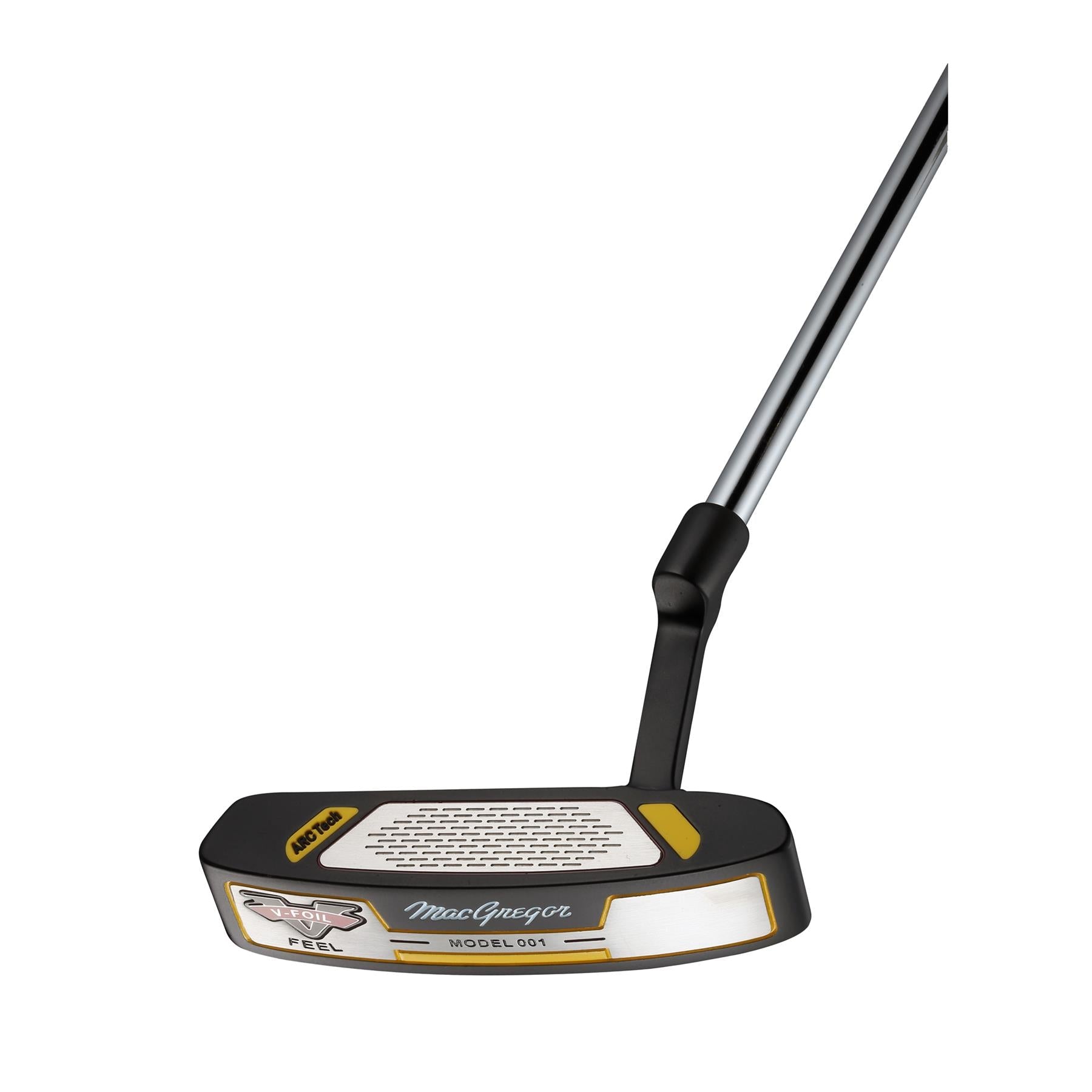 Lico puttera MacGregor V-Foil Model 001 pokazujące frezowanie ARC Tech
