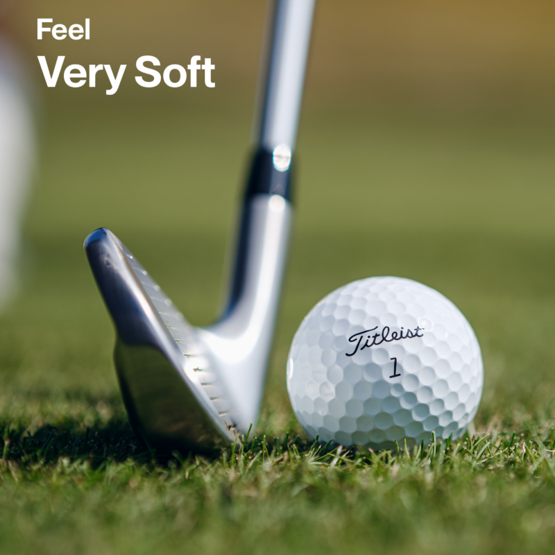 Pro V1 Czucie — Miękka, odlewana powłoka z elastomeru uretanowego