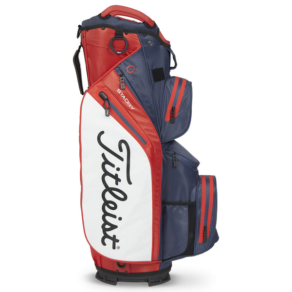 Torba na wózek Titleist 14 StaDry — 14-komorowy podział na całej długości z komorą na putter