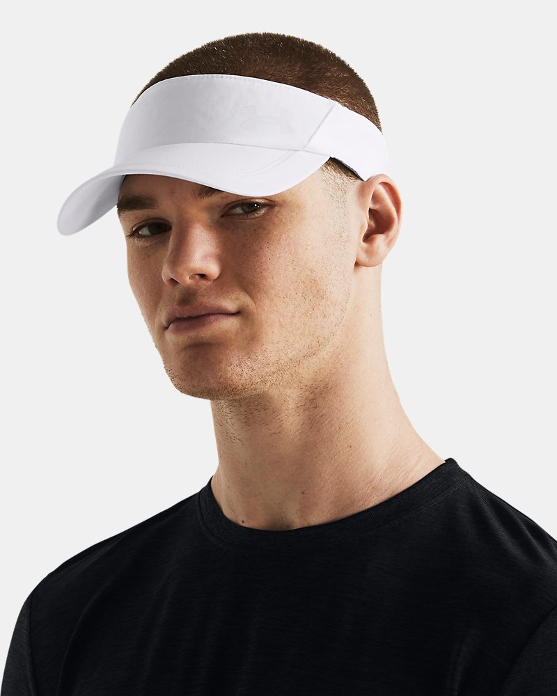 Daszek Under Armour Iso-Chill Launch biały widok z przodu