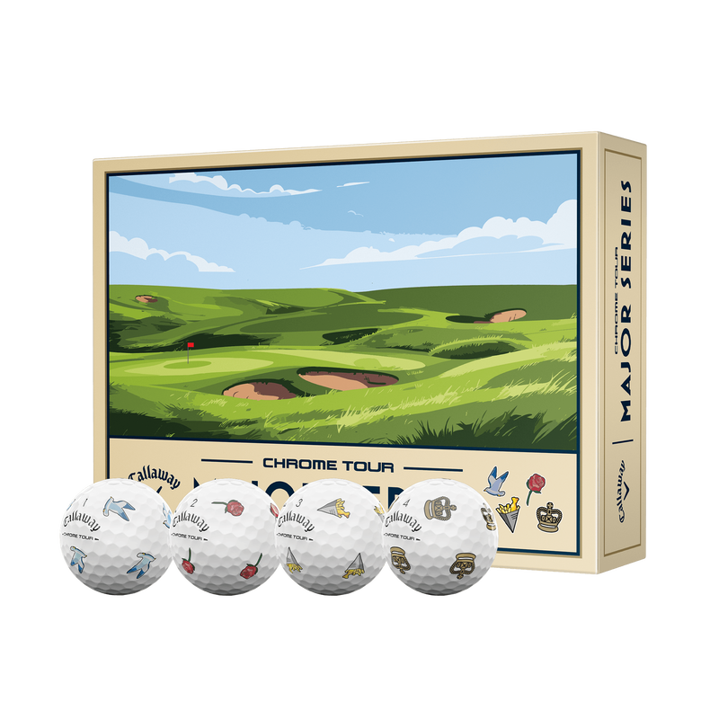 Callaway Chrome Tour July Major 2026 – widok całego pudełka edycji limitowanej