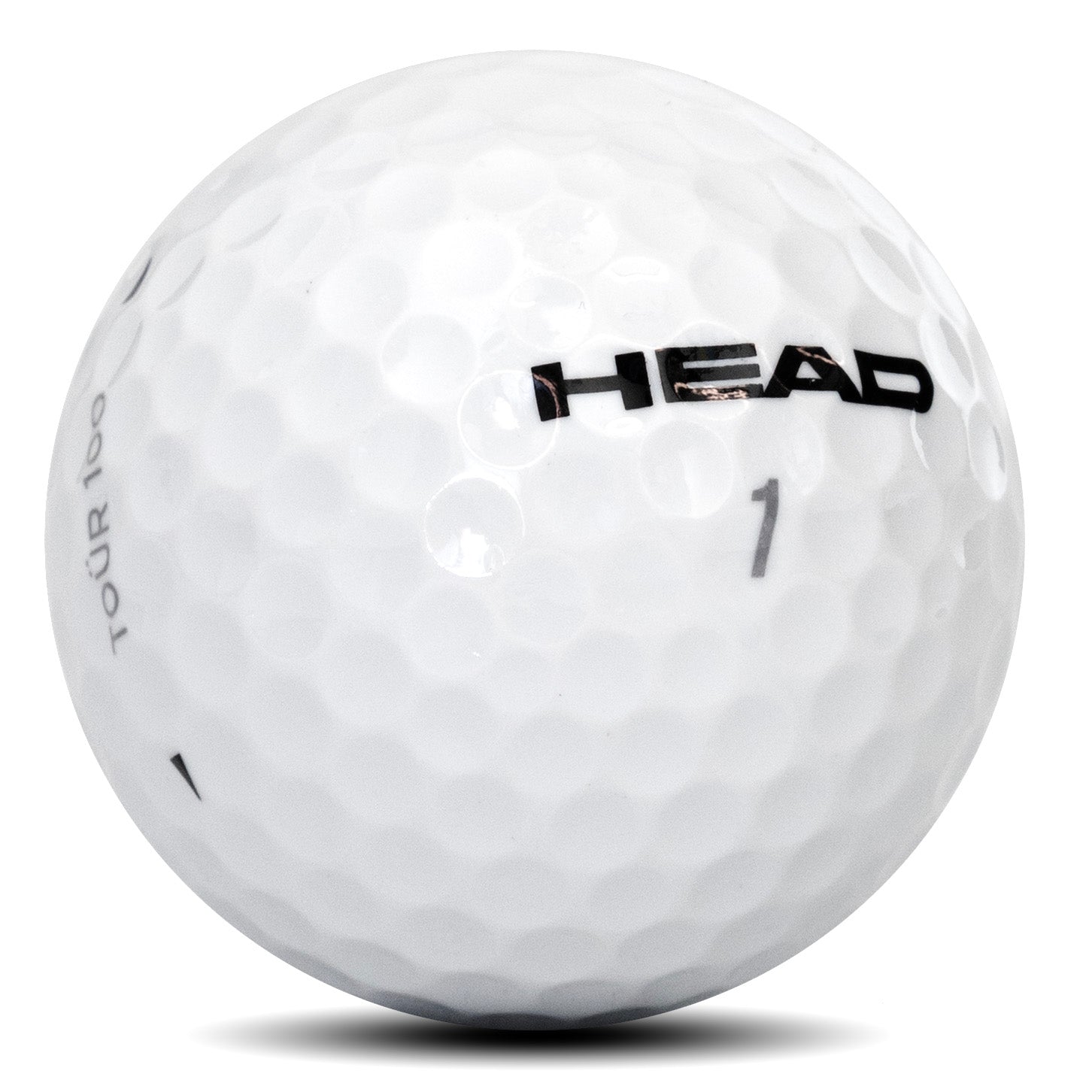Piłka golfowa HEAD TOUR 100 pokazująca szczegóły wzoru dołeczków