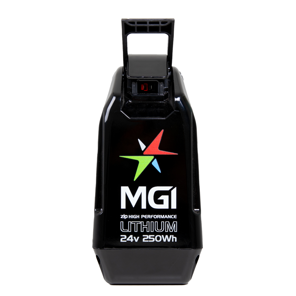 MGI 2024 Zip 24V 250Wh Lithium Battery — widok z przodu