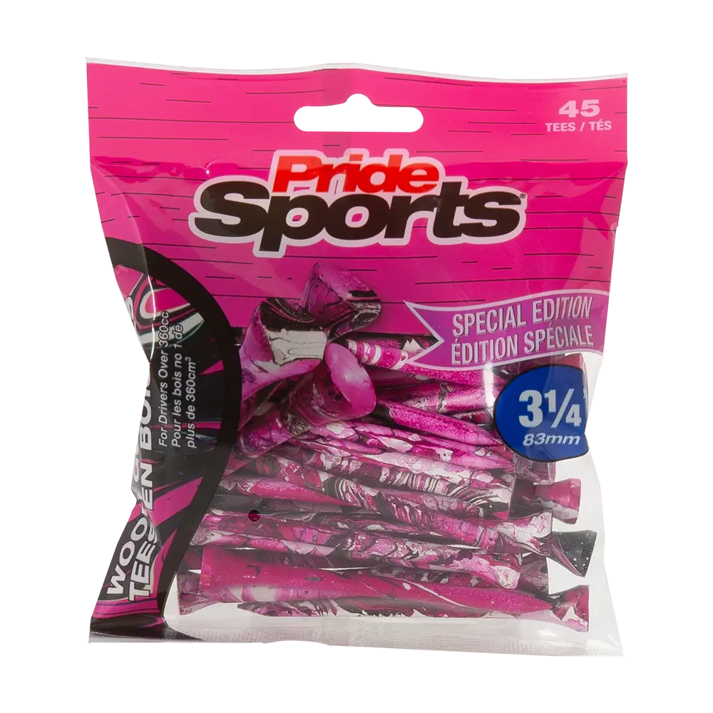 Opakowanie tee Pride Sports Special Edition Paint Splatter w neonowym różu i czerni