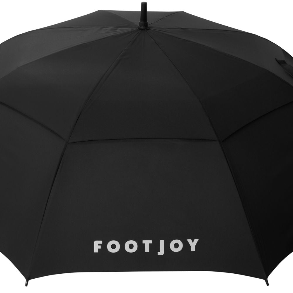 Parasol golfowy FootJoy 2026 – szczegóły uchwytu i ramy
