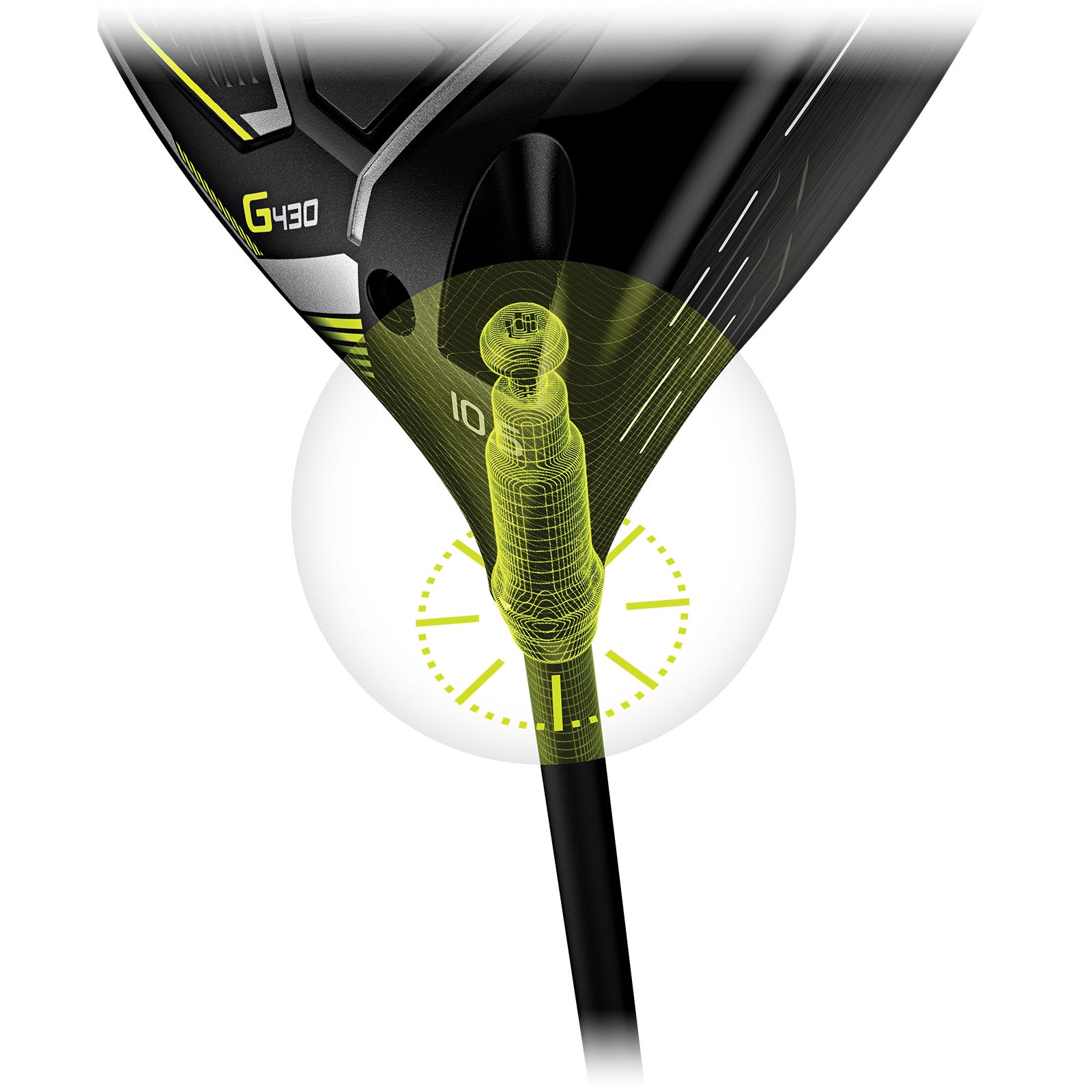 Ilustracja regulacji hosela Trajectory Tuning 2.0 drivera PING G440