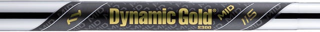 Stalowy shaft True Temper Dynamic Gold Mid 115 – zamontowany w sztywności S300 w tym niestandardowym zestawie PING i540