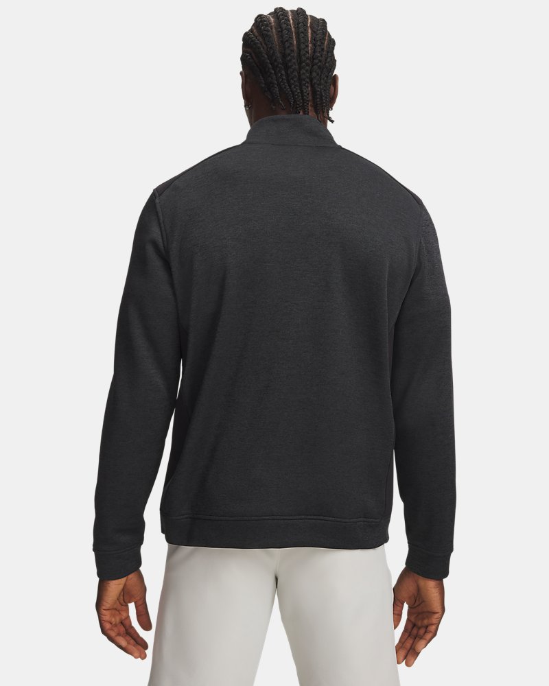 UA SweaterFleece Hybrid – widok z tyłu, czarny