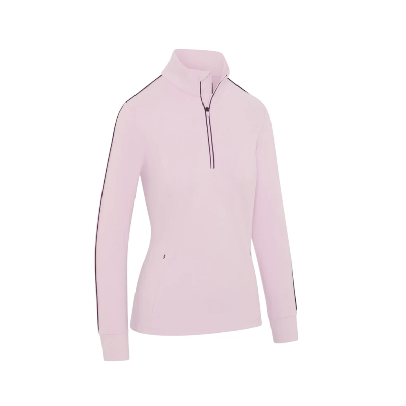 Damska bluza Callaway Midweight Textured – widok z przodu, wrzosowy róż wiśniowy