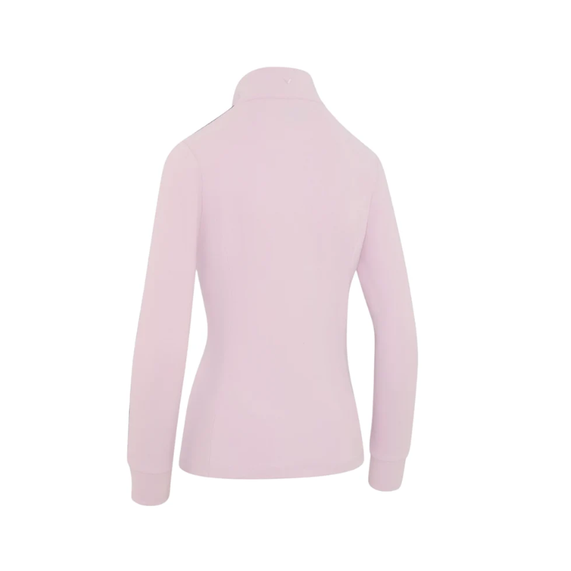 Damska bluza Callaway Midweight Textured – detal stójki z zamkiem do połowy