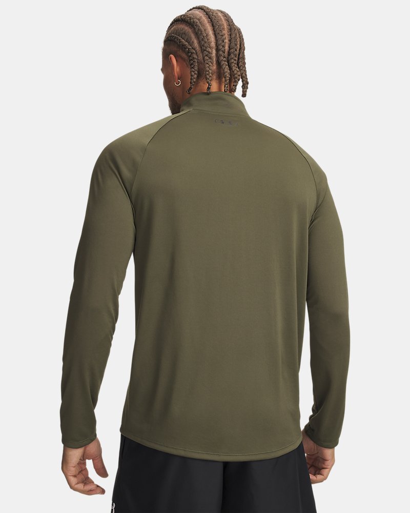 Under Armour UA Tech Half Zip Long Sleeve – Zielony, widok z tyłu