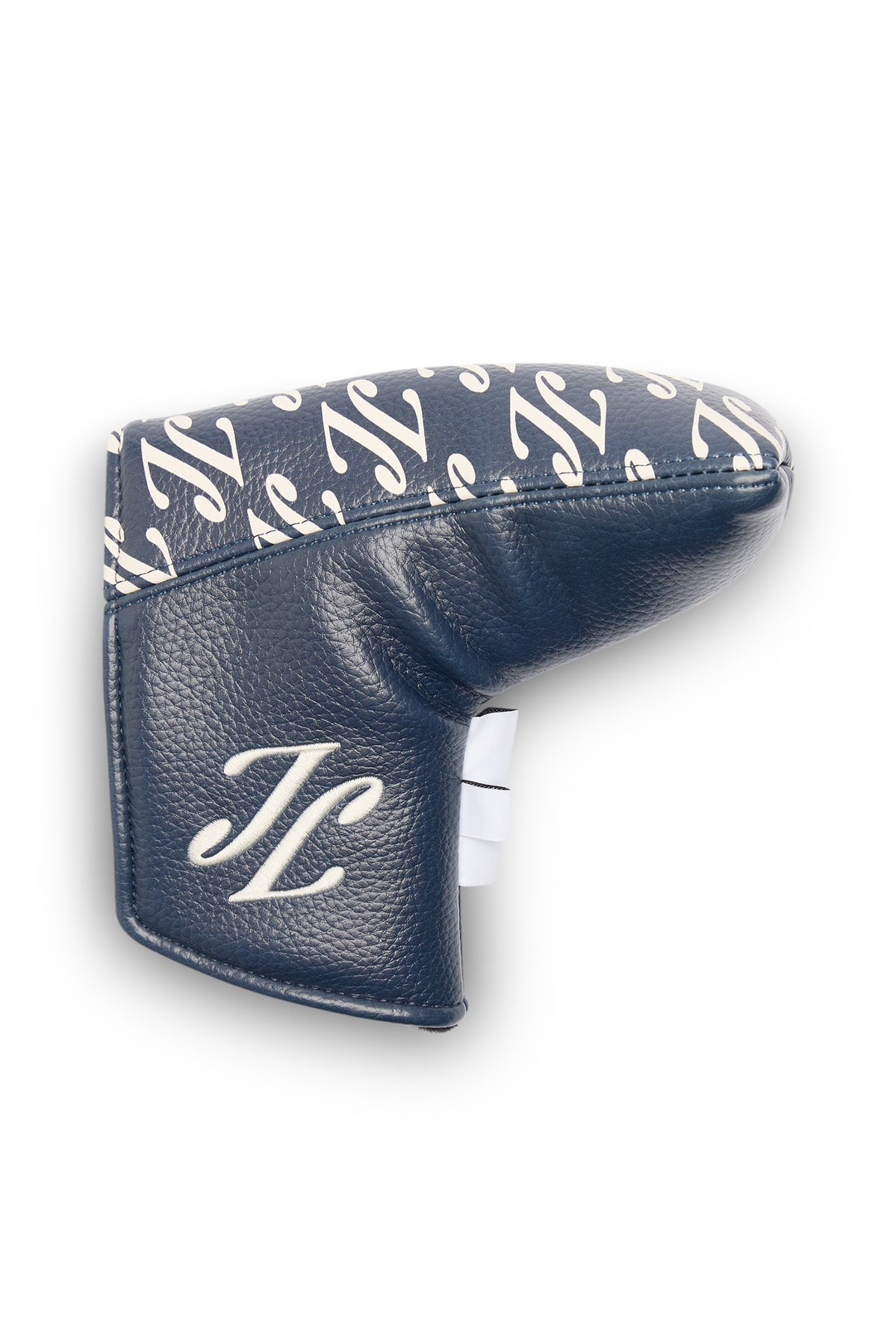 J.Lindeberg Blade Putter Cover Print Cardi Ligature Navy – widok z przodu
