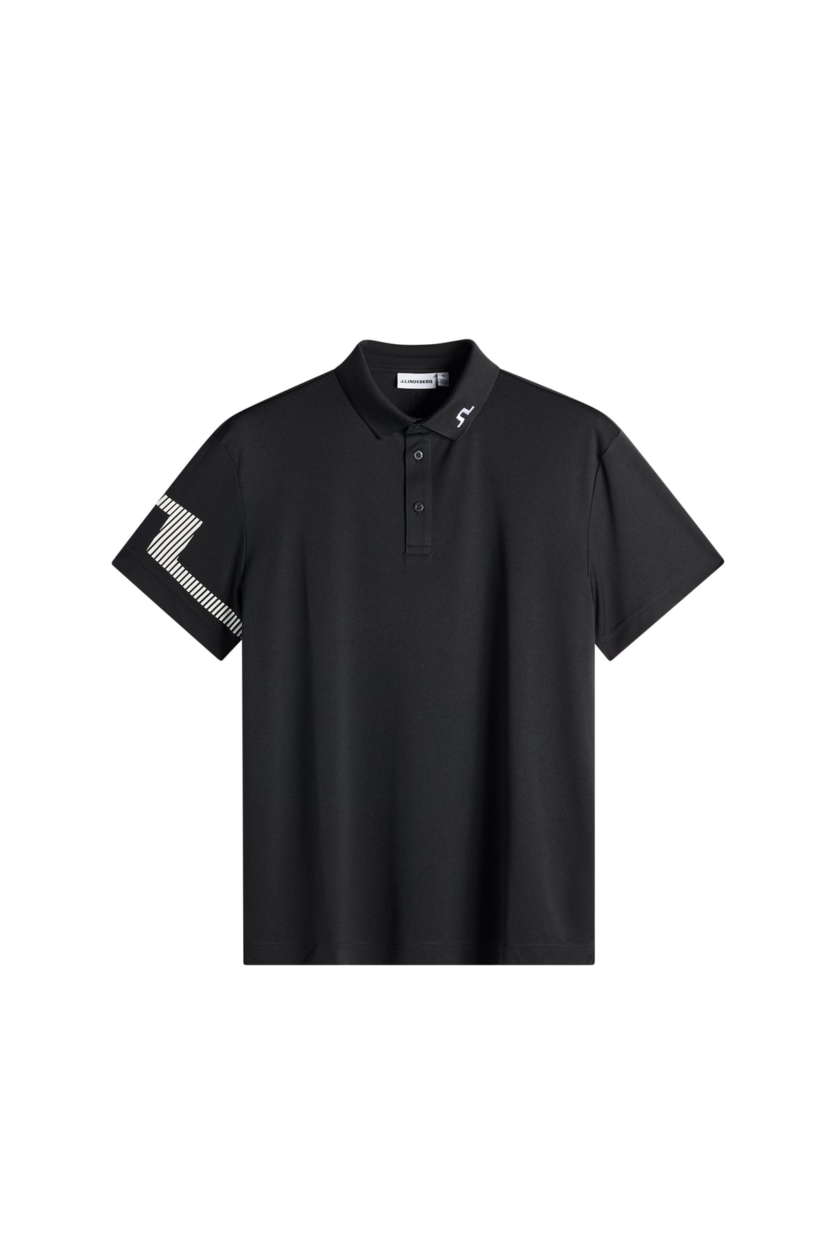 J.Lindeberg Heath Polo Black – front view on course