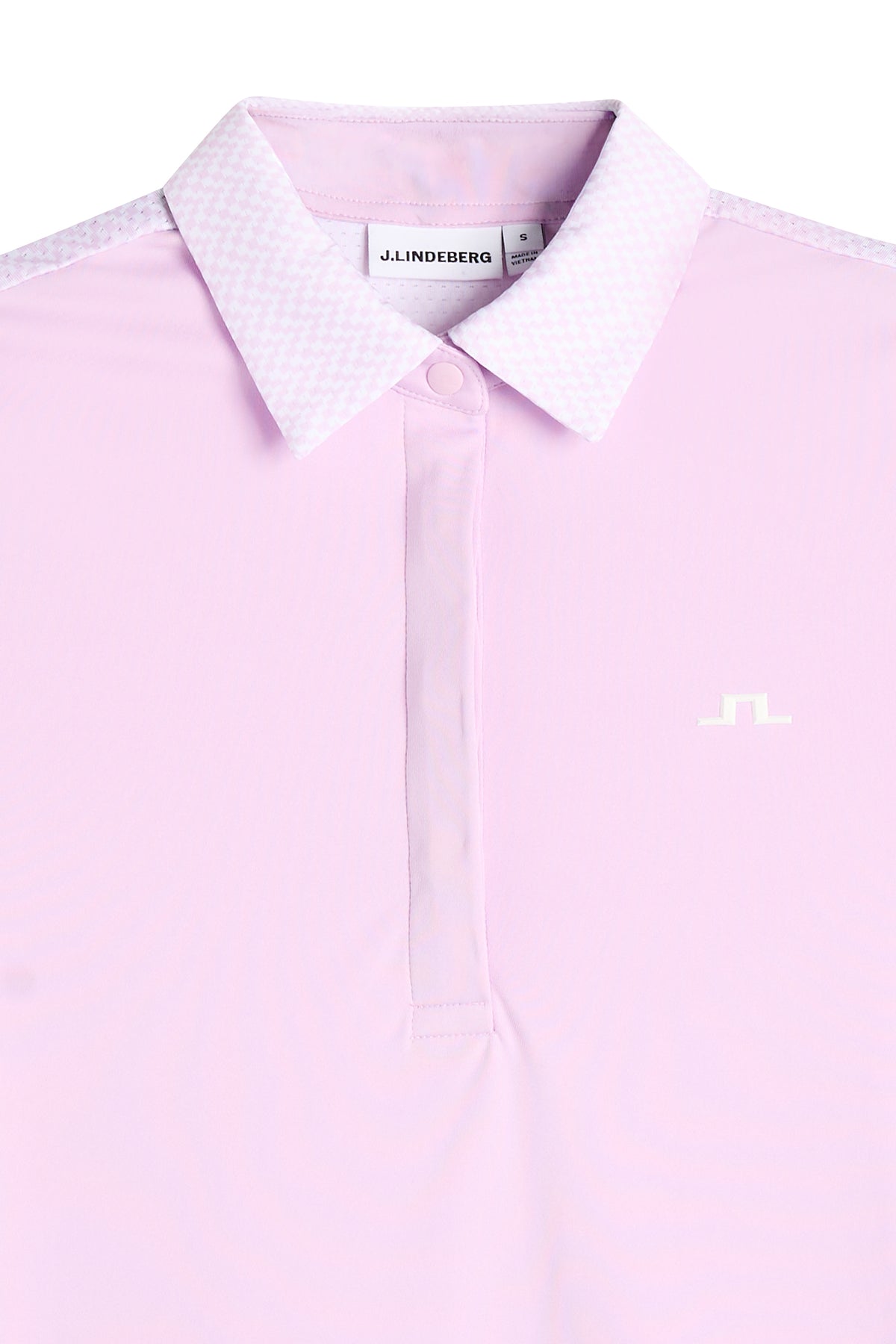 J.Lindeberg Cara Polo Print Orchid Bouquet – dopasowanie i ruch