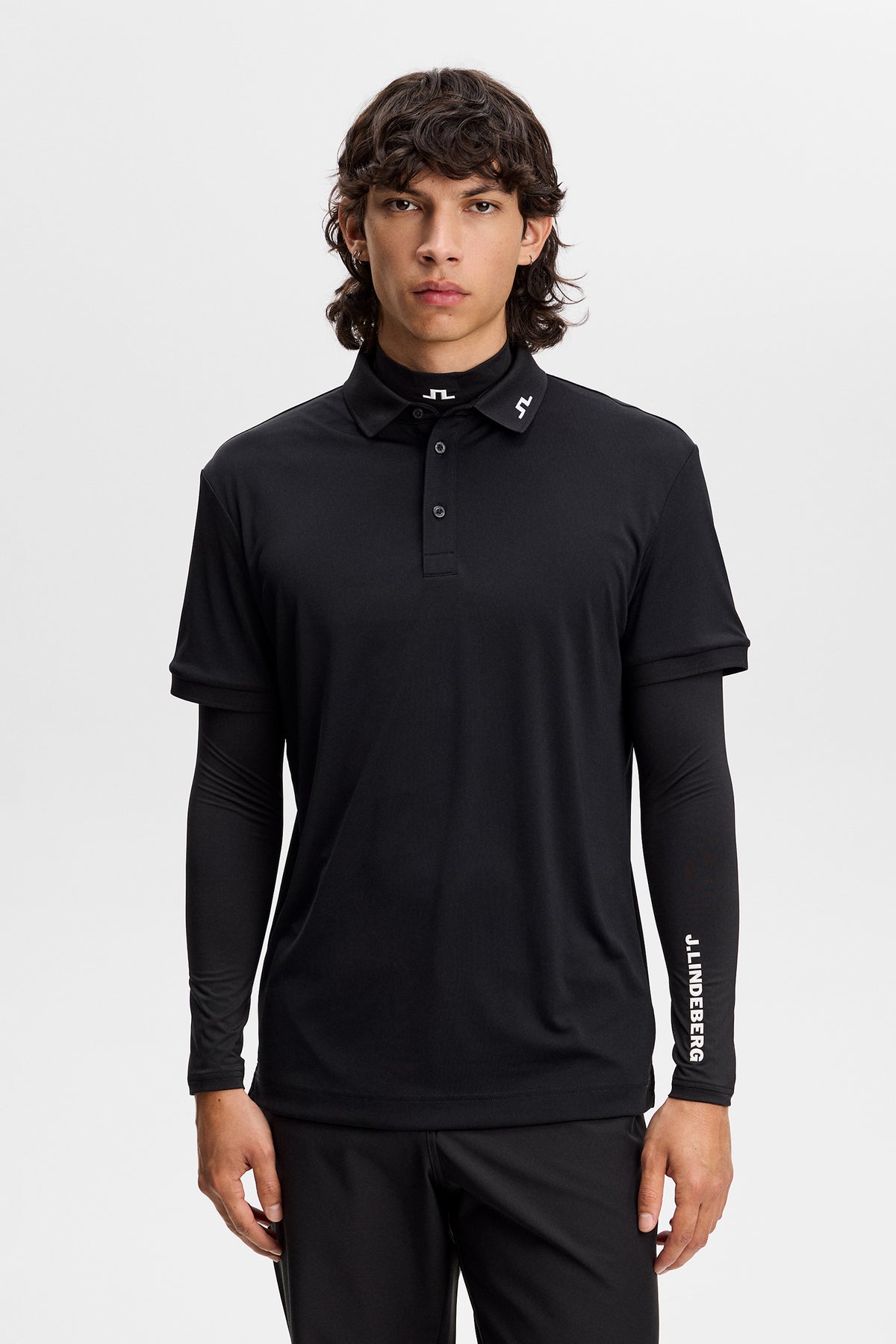 J.Lindeberg KV Polo Brindle - TX Jersey 4-way stretch fabric detail
