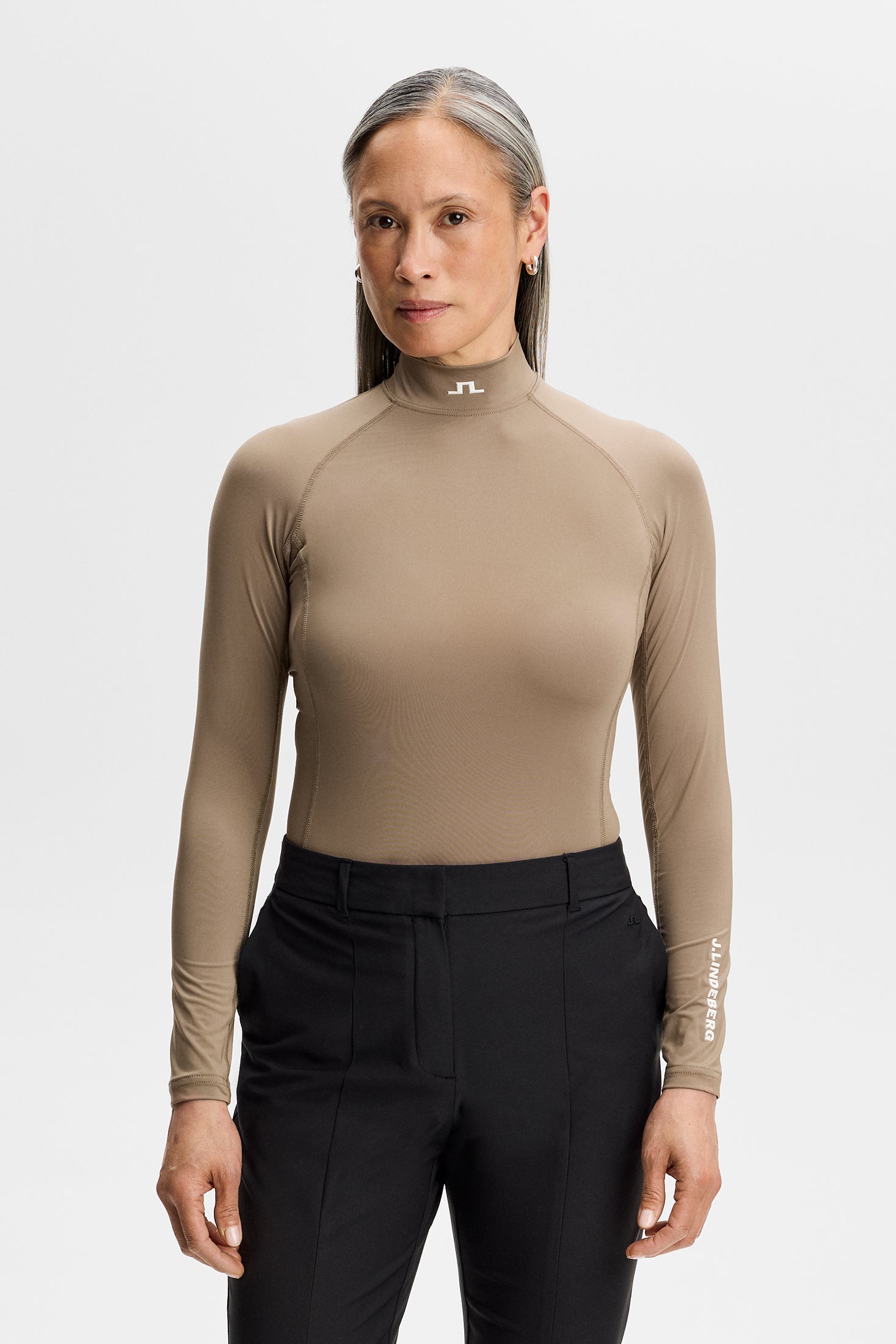 J.Lindeberg Ella Compression Top Brindle - widok szczegółowy