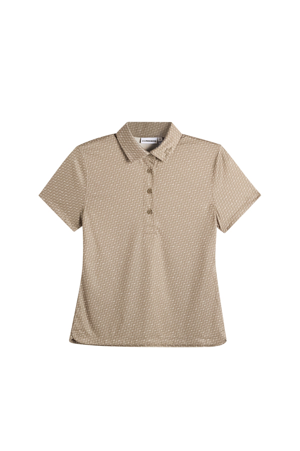 J.Lindeberg Caitlyn Polo Bias Bridge Micro Brindle Moon – widok z przodu