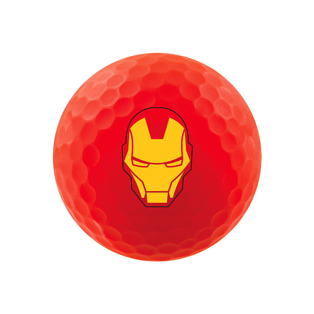 Czerwona matowa piłka golfowa Iron Man Volvik Vimat