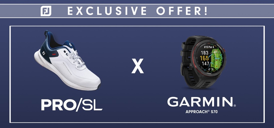 FootJoy Pro/SL x Garmin Approach S70 konkurs